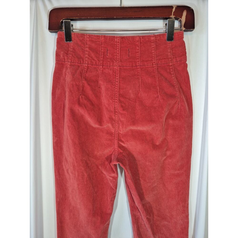 Free People We The Free Jayde *In Rust* Corduroy Flare Cotton Stretch Pants 26 - Picture 8 of 9